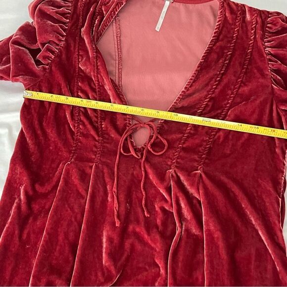 ✨ Free People Ivy Velvety Babydoll Tunic | Dark Berry | XS ✨ - Picture 11 of 13